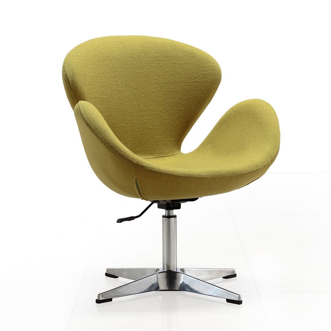 Raspberry Adjustable Swivel Accent Chair - Set of 2