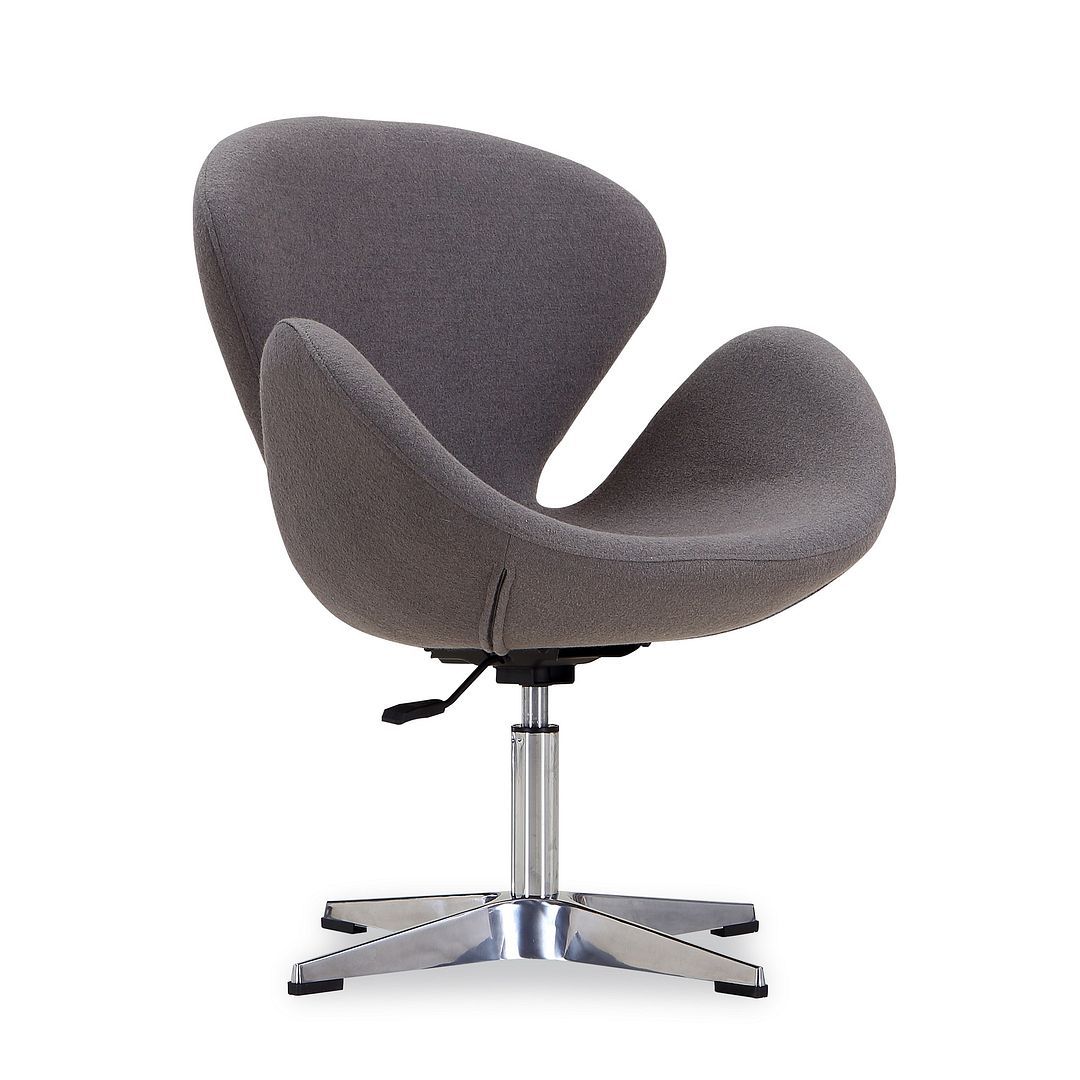 Raspberry Adjustable Swivel Accent Chair - Set of 2