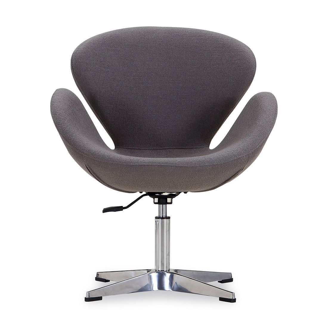 Raspberry Adjustable Swivel Accent Chair - Set of 2