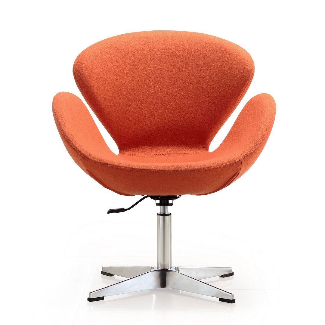 Raspberry Adjustable Swivel Accent Chair - Set of 2