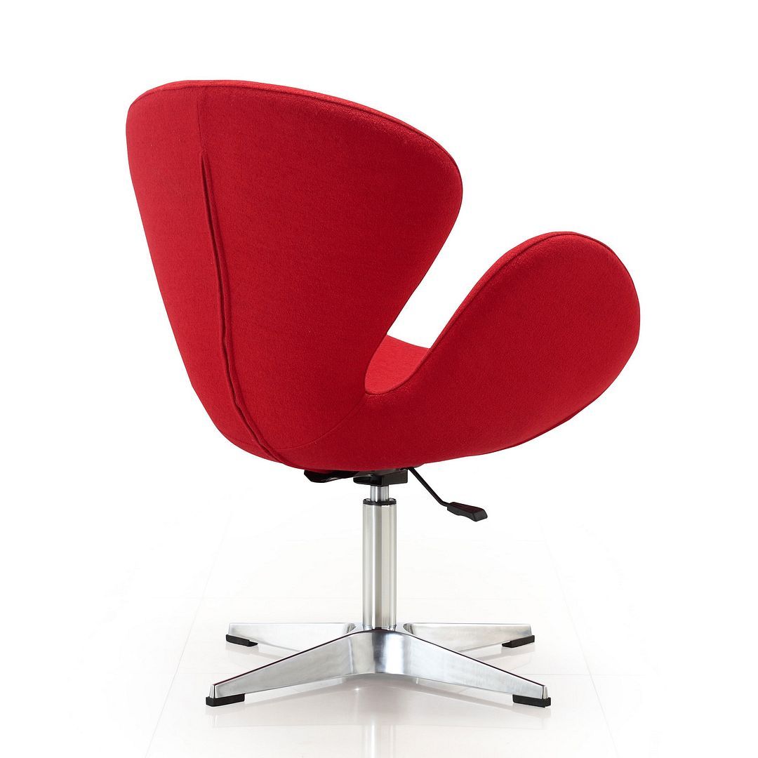 Raspberry Adjustable Swivel Accent Chair - Set of 2