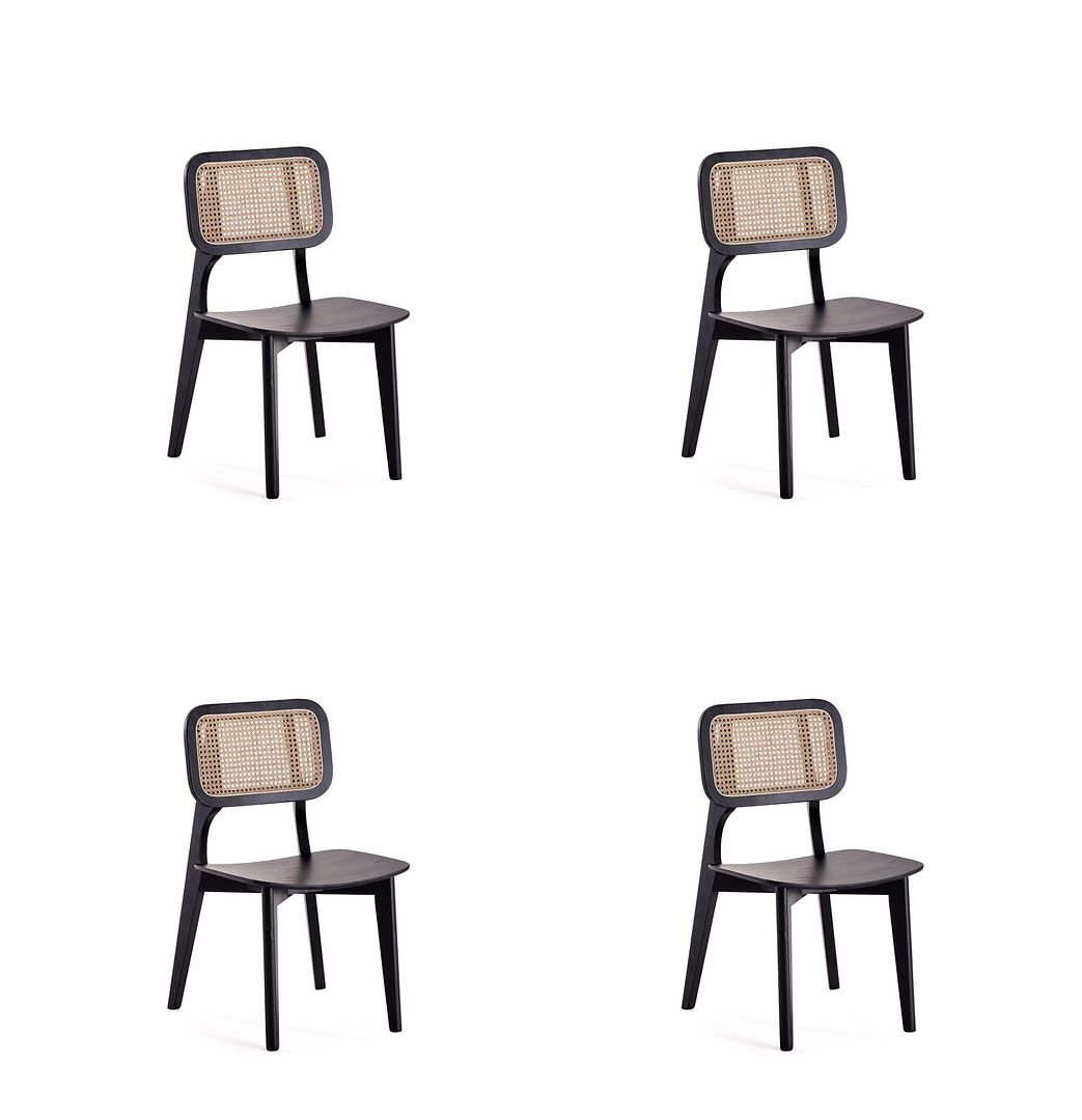 Versailles Cane Dining Chair - Set of 4 - East Shore Modern Home Furnishings