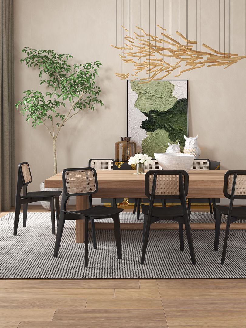 Versailles Cane Dining Chair - Set of 4 - East Shore Modern Home Furnishings