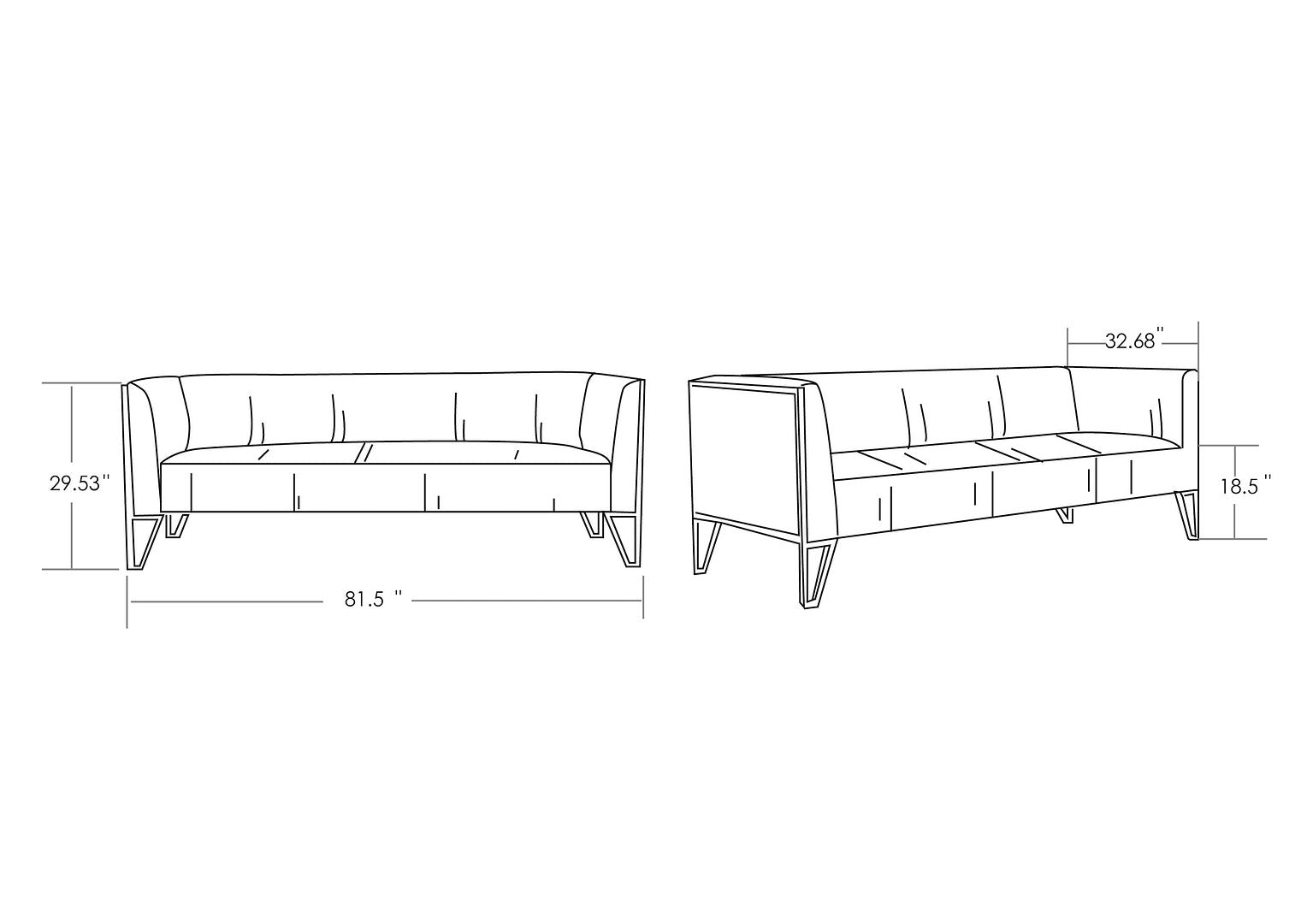 Vector Sofa and Armchair Set of 2 - East Shore Modern Home Furnishings