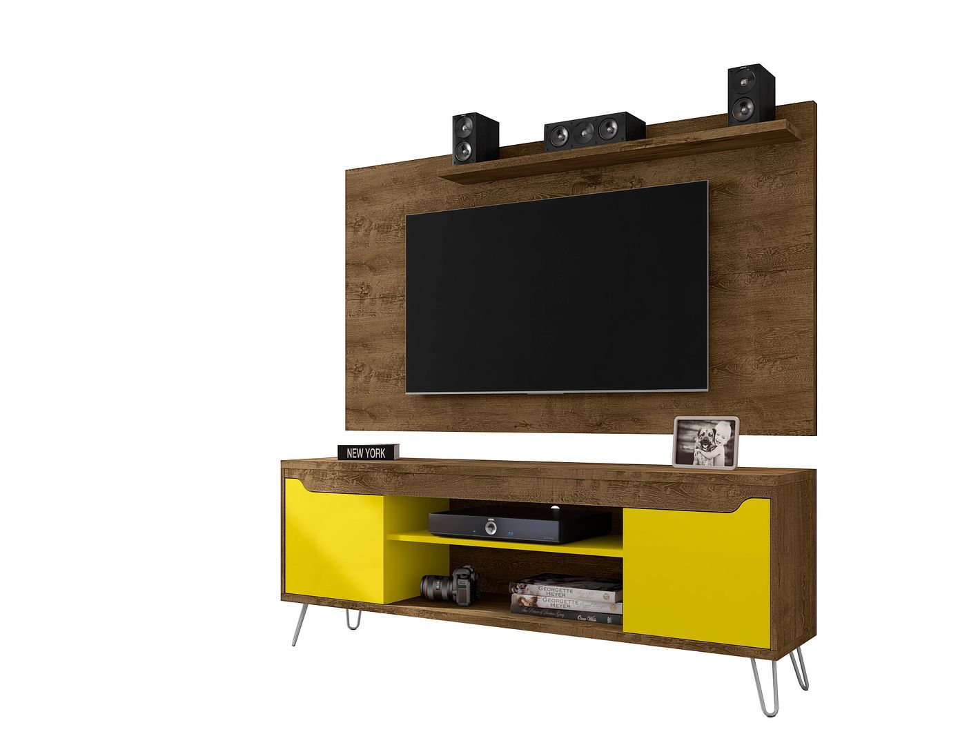 Baxter 62.99" TV Stand and Liberty Panel - East Shore Modern Home Furnishings