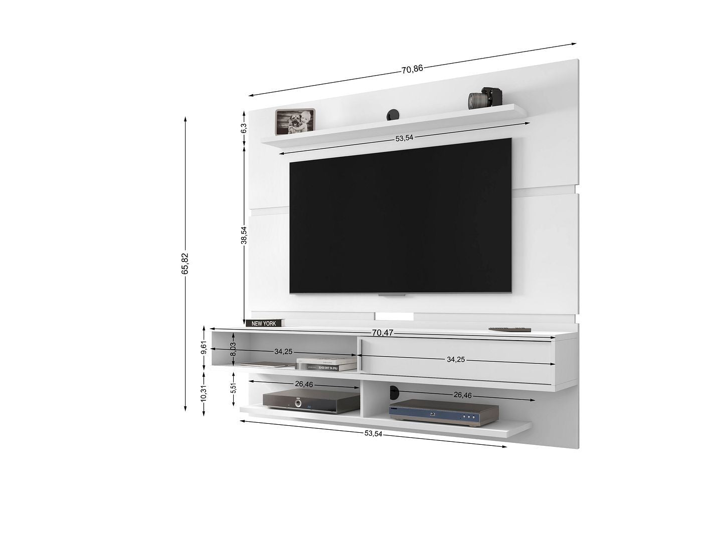 Astor 70.86" Floating Entertainment Center 2.0