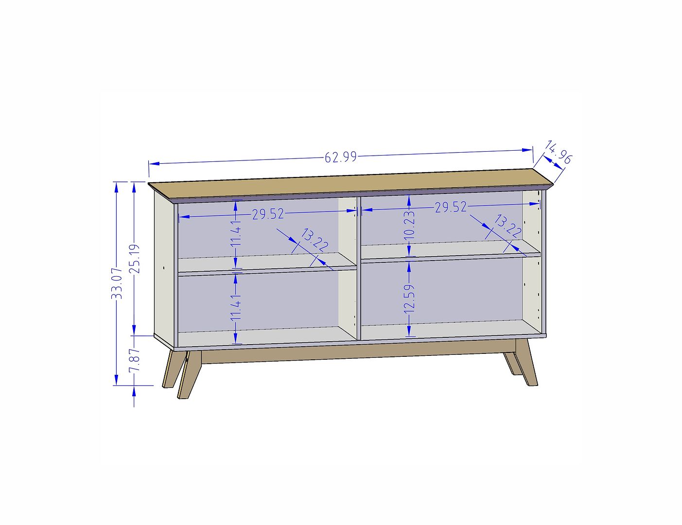 Yonkers 62.99" Sideboard - East Shore Modern Home Furnishings