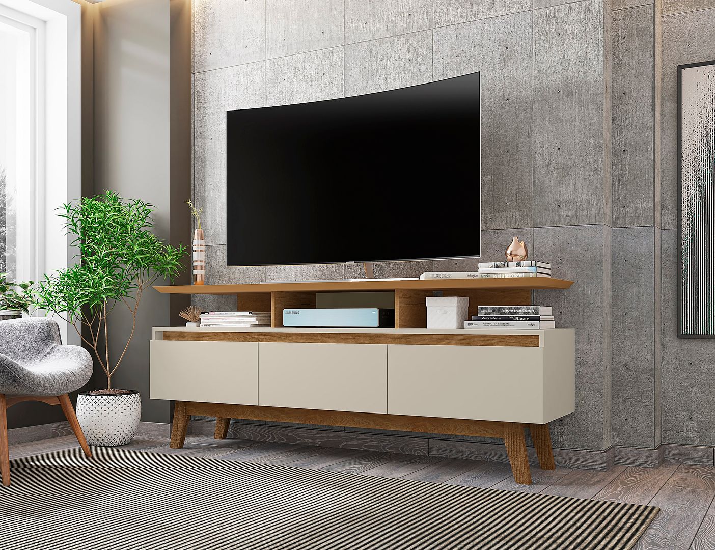 Yonkers 62.99" TV Stand - East Shore Modern Home Furnishings