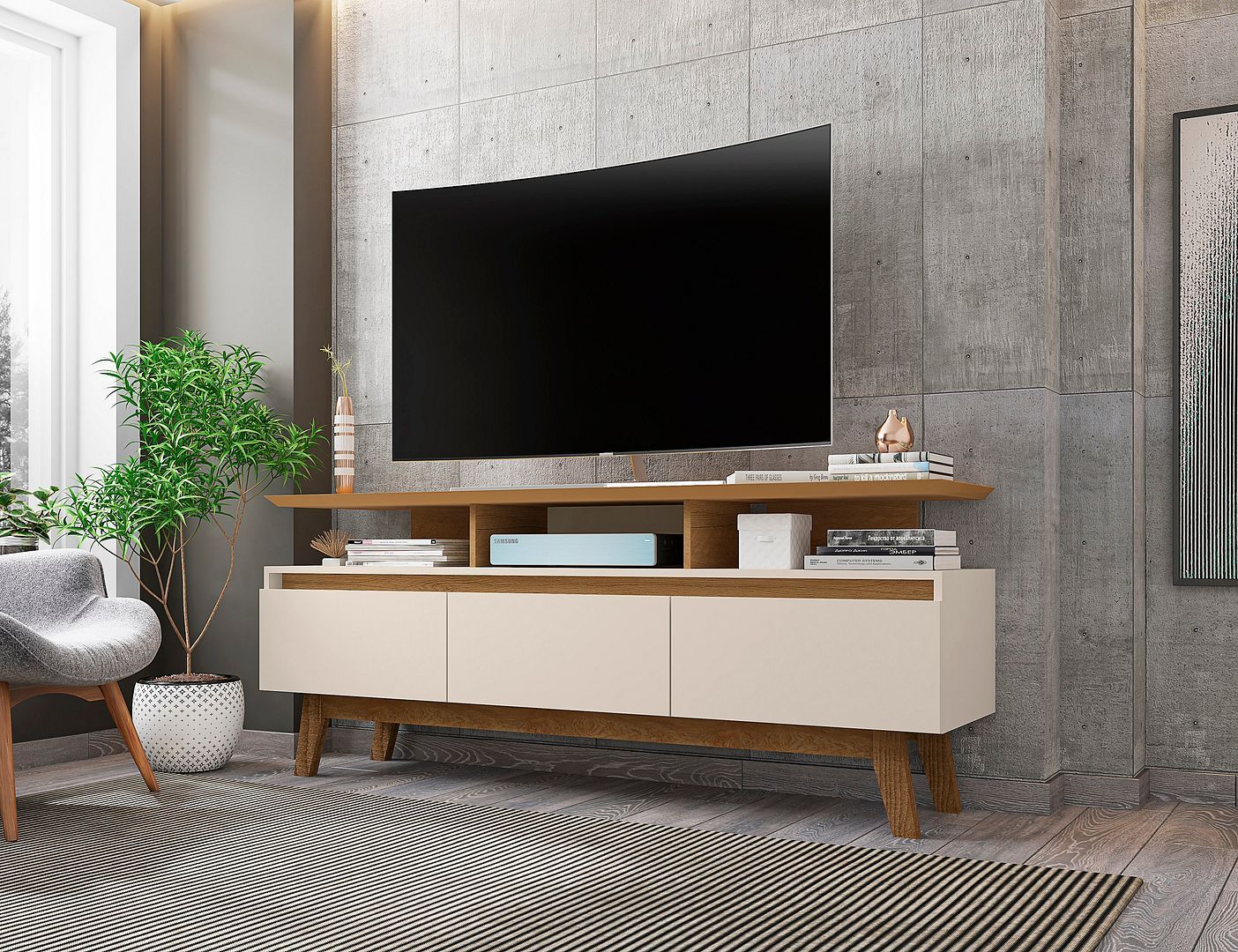 Yonkers 62.99" TV Stand - East Shore Modern Home Furnishings