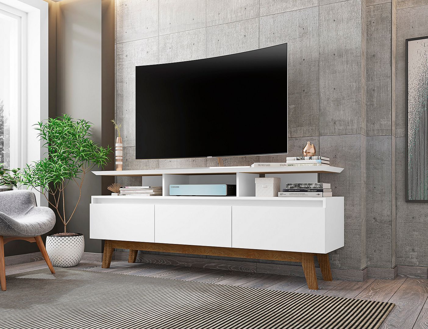 Yonkers 62.99" TV Stand - East Shore Modern Home Furnishings