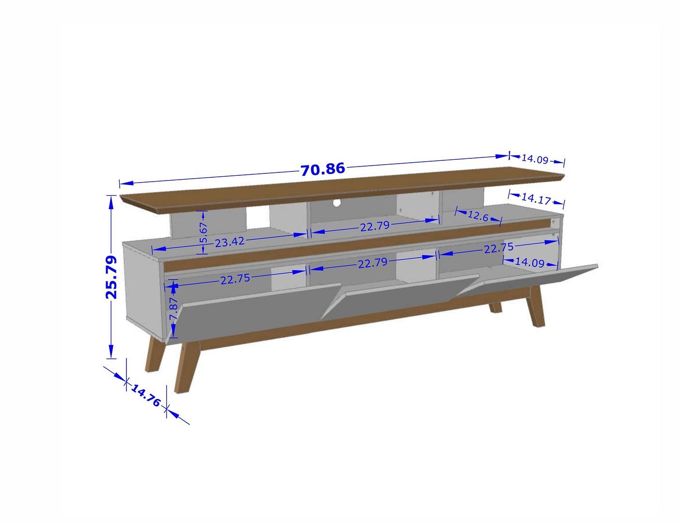 Yonkers 70.86" TV Stand - East Shore Modern Home Furnishings