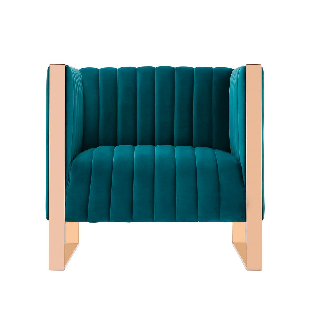 Trillium 3 Piece Velvet Sofa, Loveseat and Armchair Set - East Shore Modern Home Furnishings