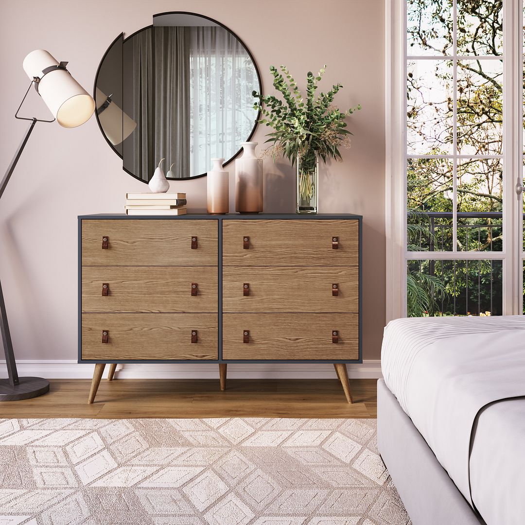 Amber Double Dresser - East Shore Modern Home Furnishings