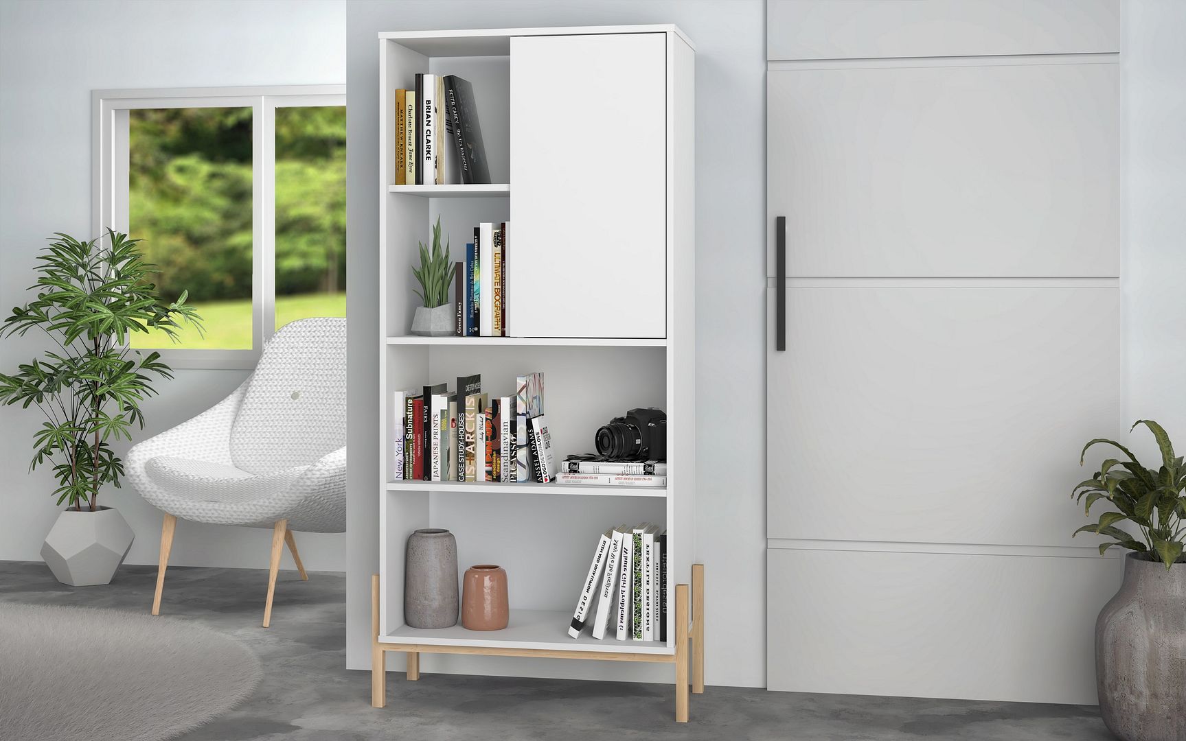 Bowery Bookcase - East Shore Modern Home Furnishings