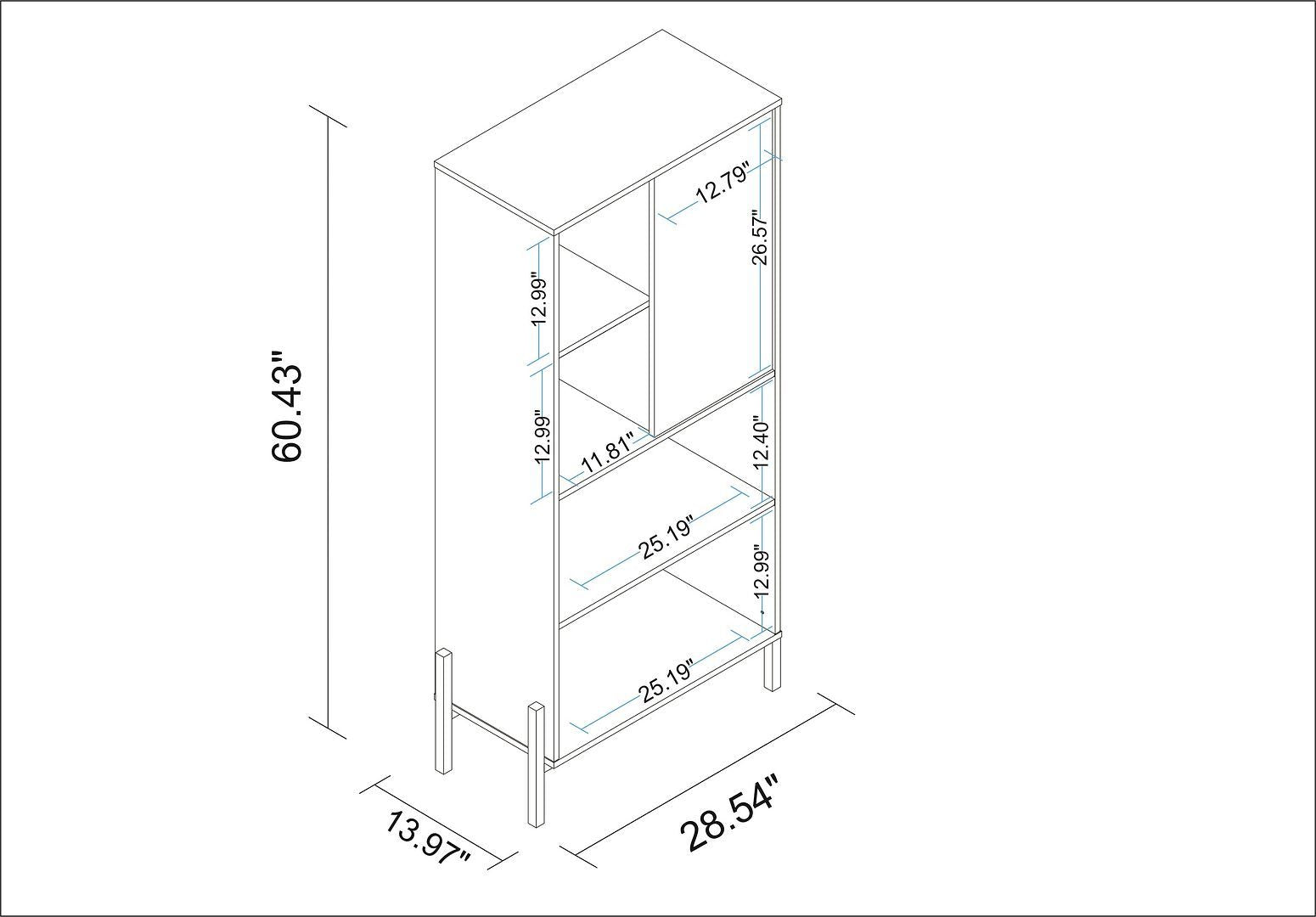 Bowery Bookcase - East Shore Modern Home Furnishings