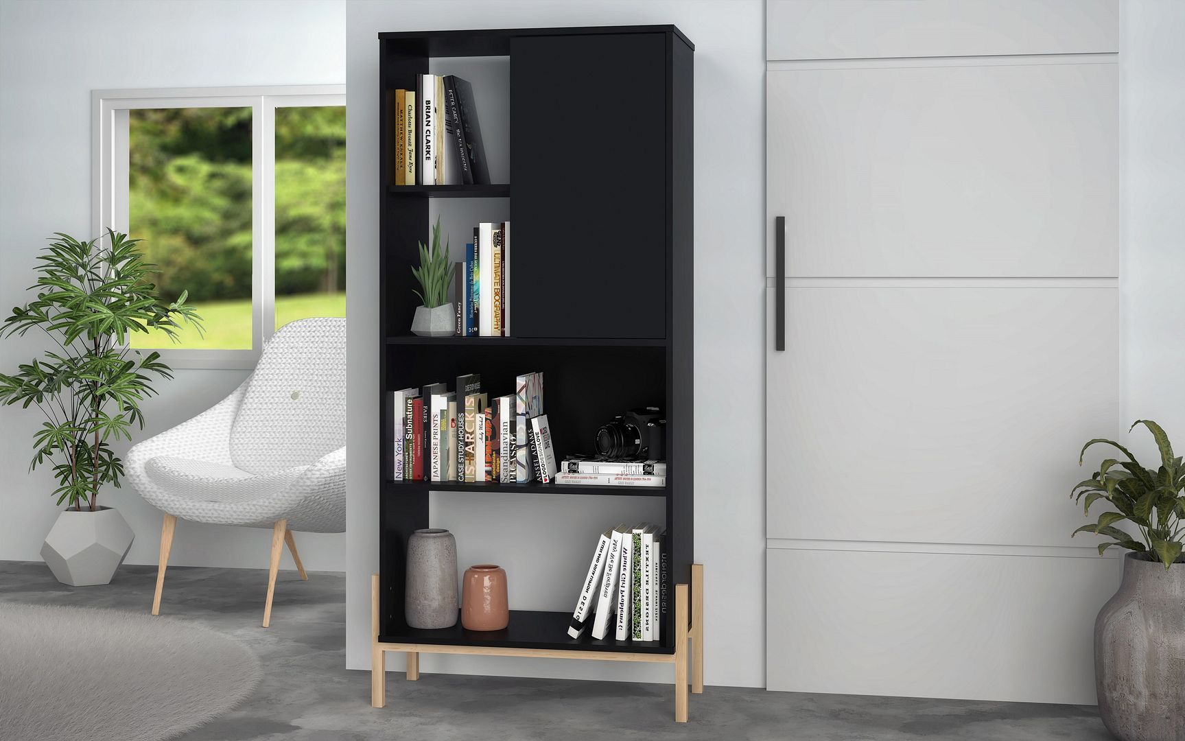 Bowery Bookcase - East Shore Modern Home Furnishings