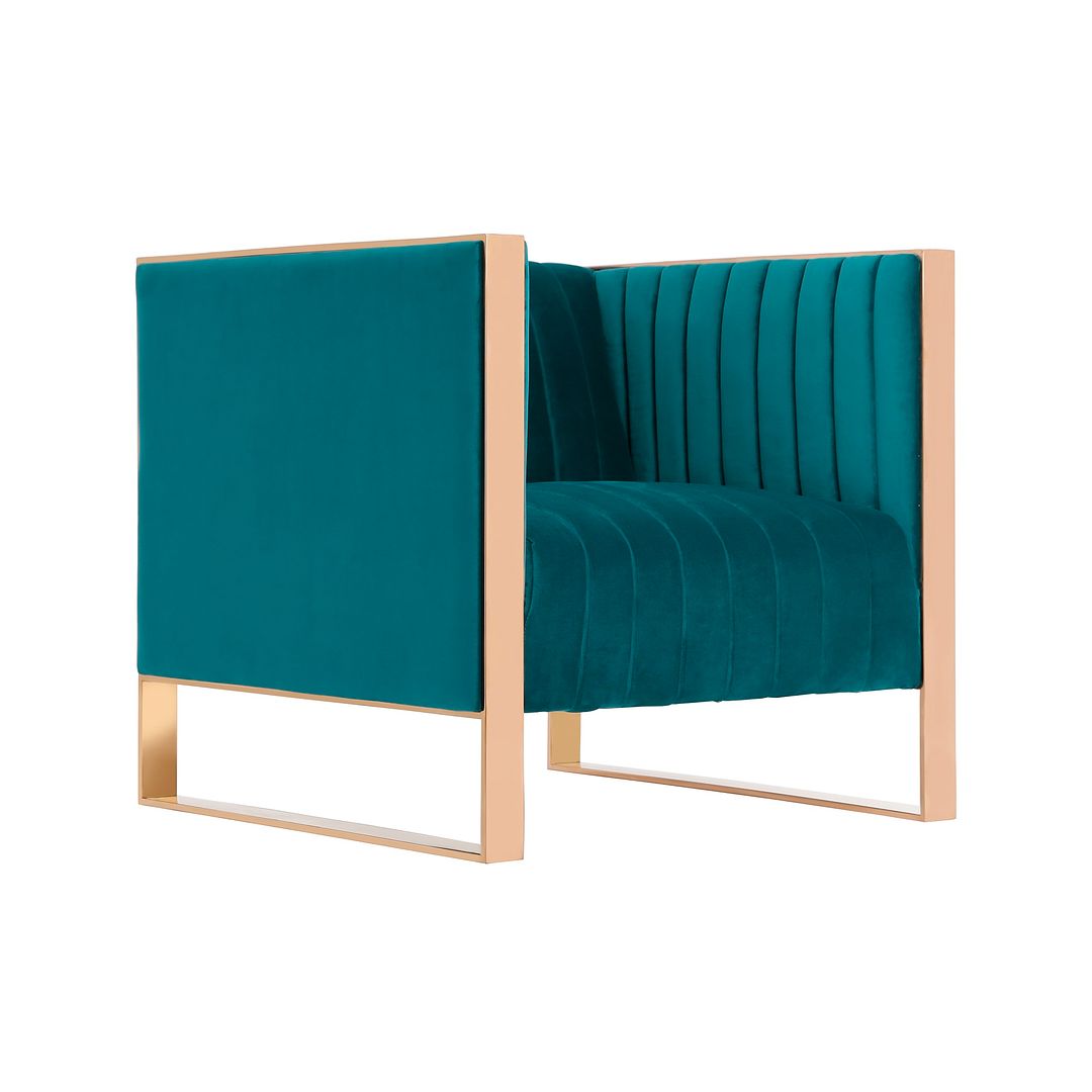 Trillium Velvet Sofa and Armchair Set of 3 - East Shore Modern Home Furnishings