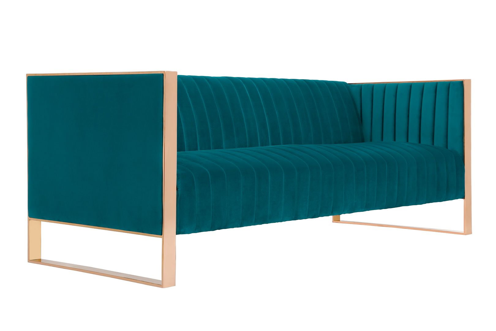 Trillium Velvet Sofa and Armchair Set of 3 - East Shore Modern Home Furnishings