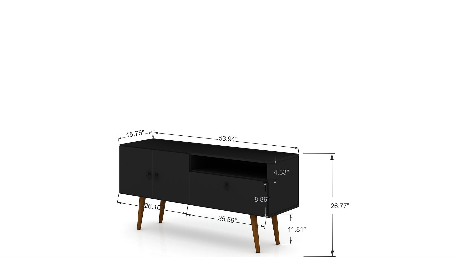 Tribeca 53.94" TV Stand - East Shore Modern Home Furnishings