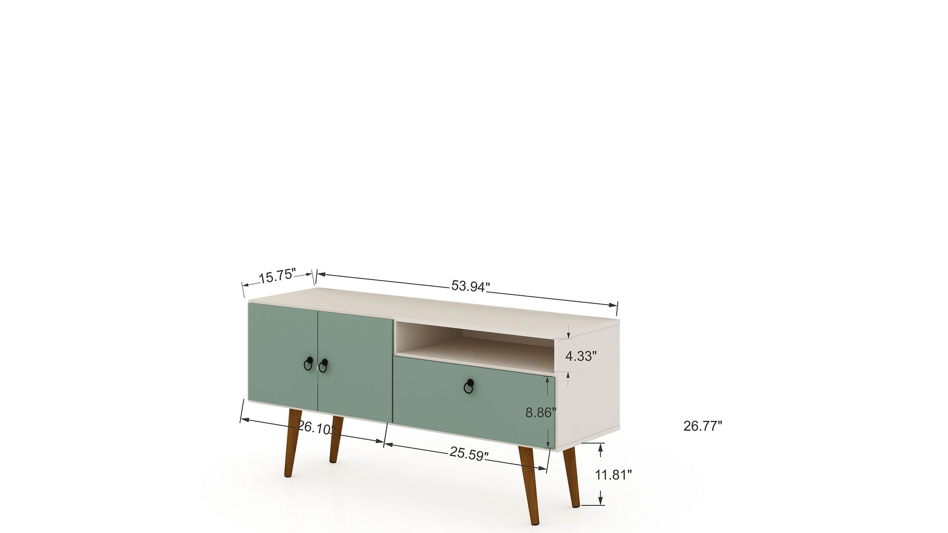 Tribeca 53.94" TV Stand - East Shore Modern Home Furnishings