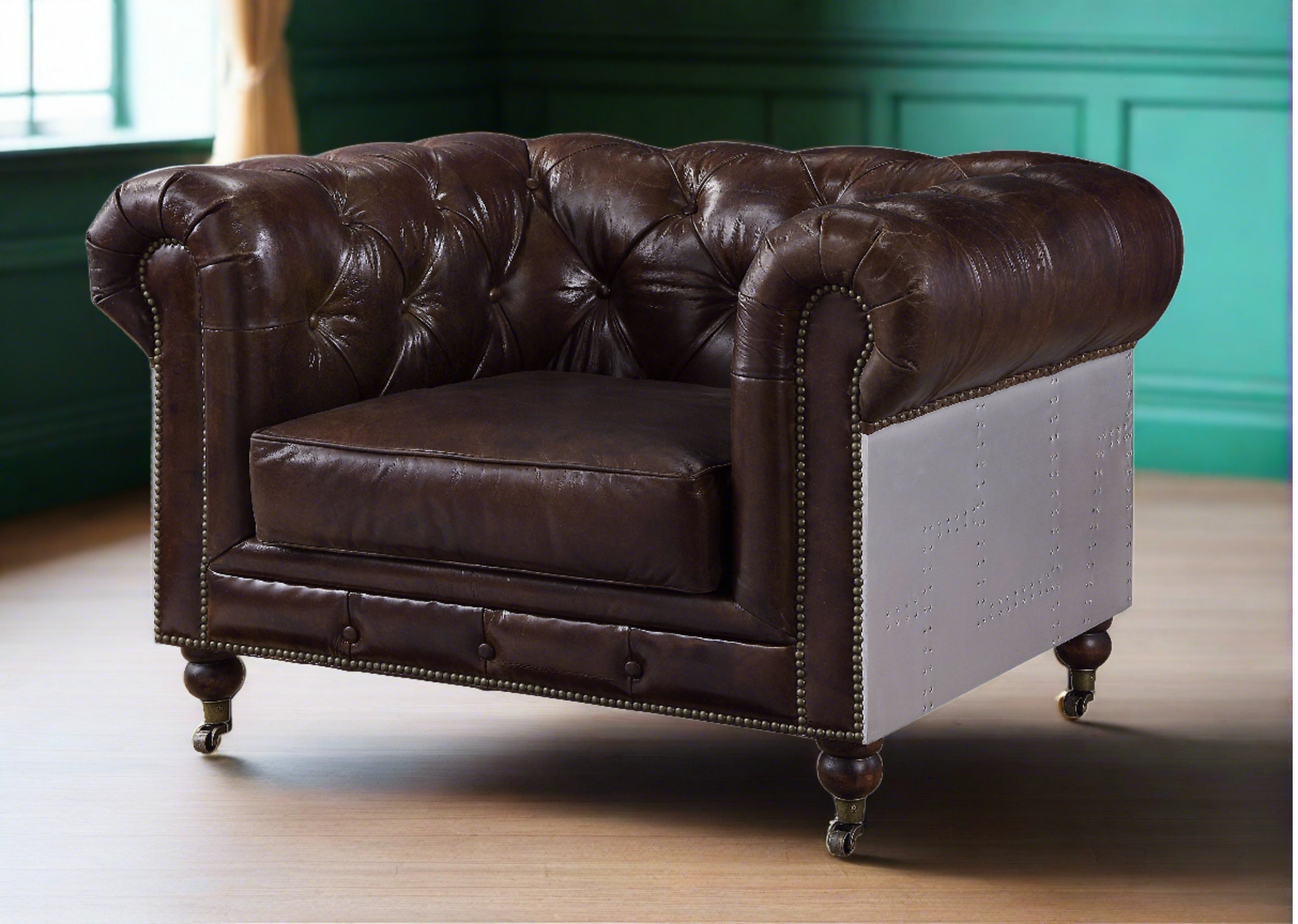 Aberdeen Top Grain Leather Armchair