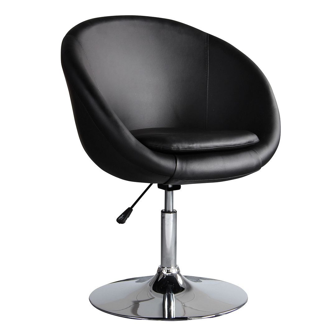 Hopper Faux Leather Swivel Adjustable Height Chair