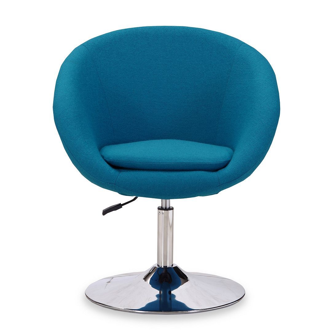 Hopper Wool Swivel Adjustable Height Chair