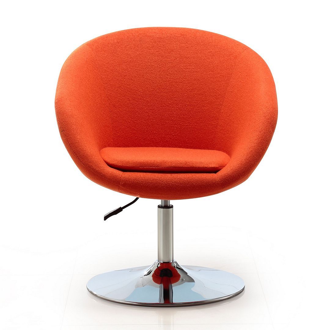 Hopper Wool Swivel Adjustable Height Chair