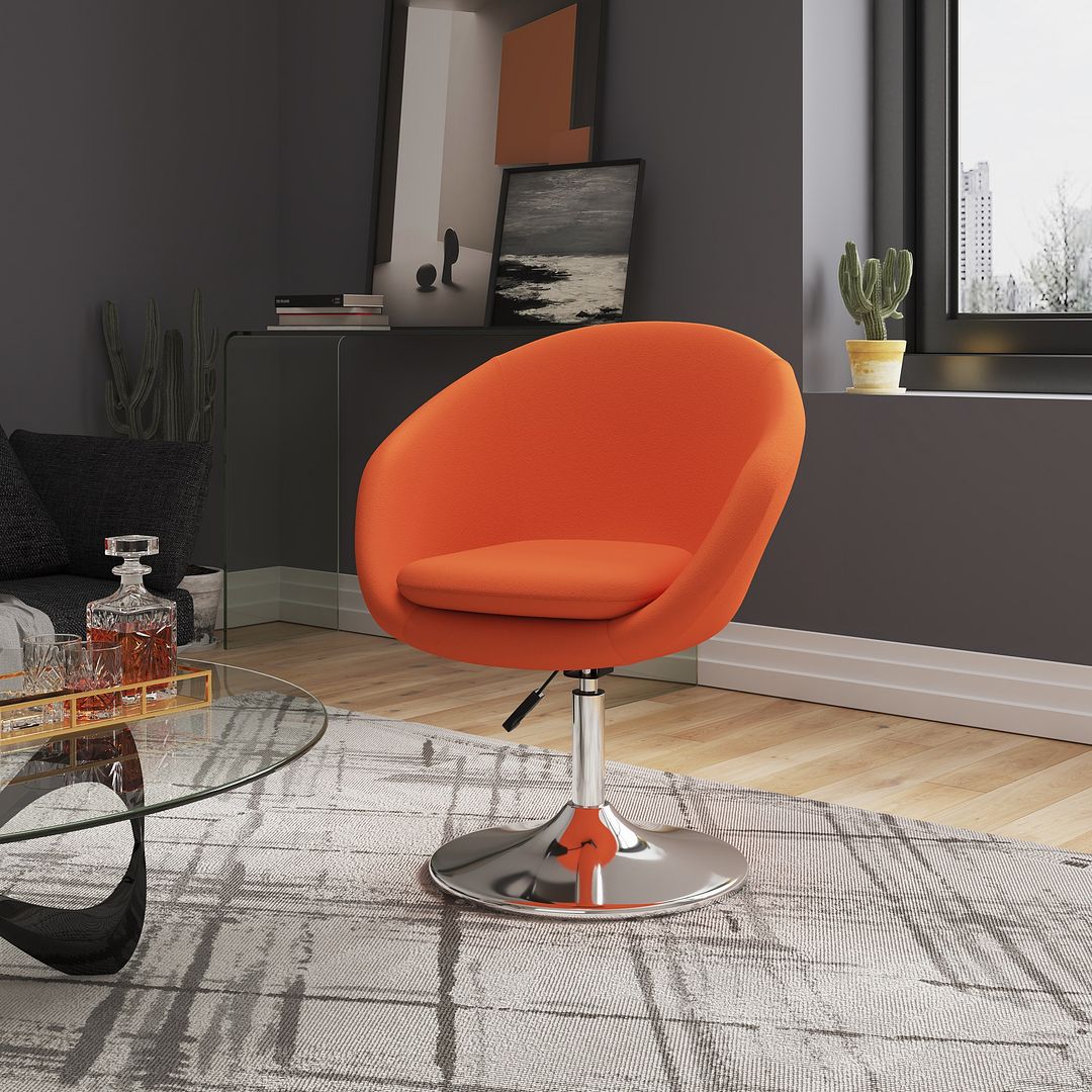 Hopper Wool Swivel Adjustable Height Chair - Set of 2 - East Shore Modern Home Furnishings