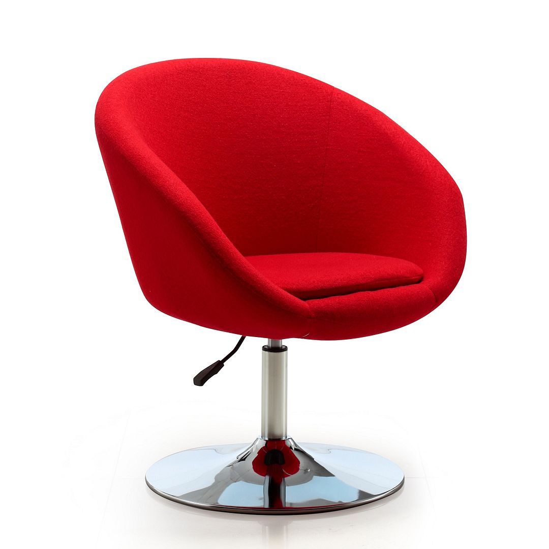 Hopper Wool Swivel Adjustable Height Chair - East Shore Modern Home Furnishings