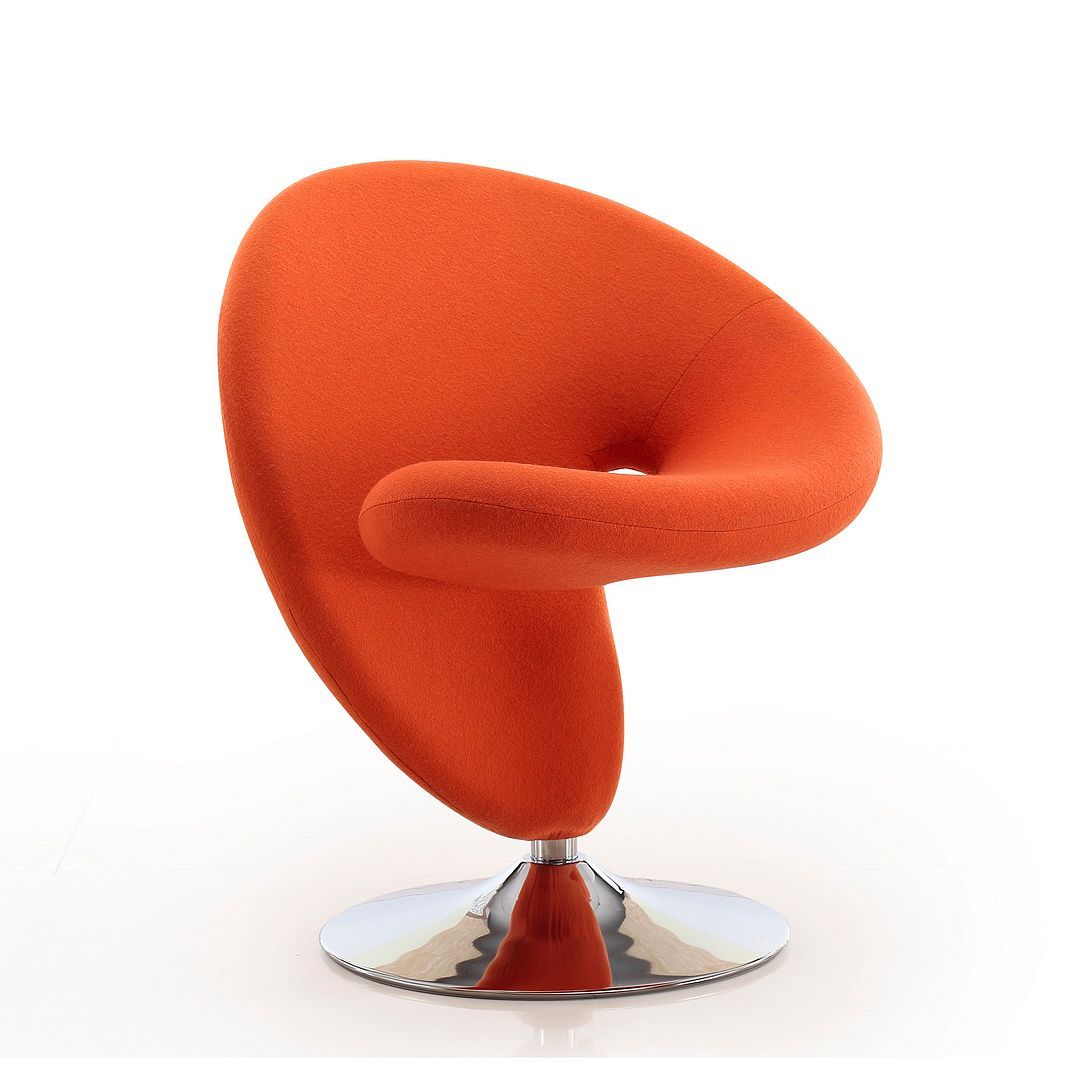 Curl Swivel Accent Chair