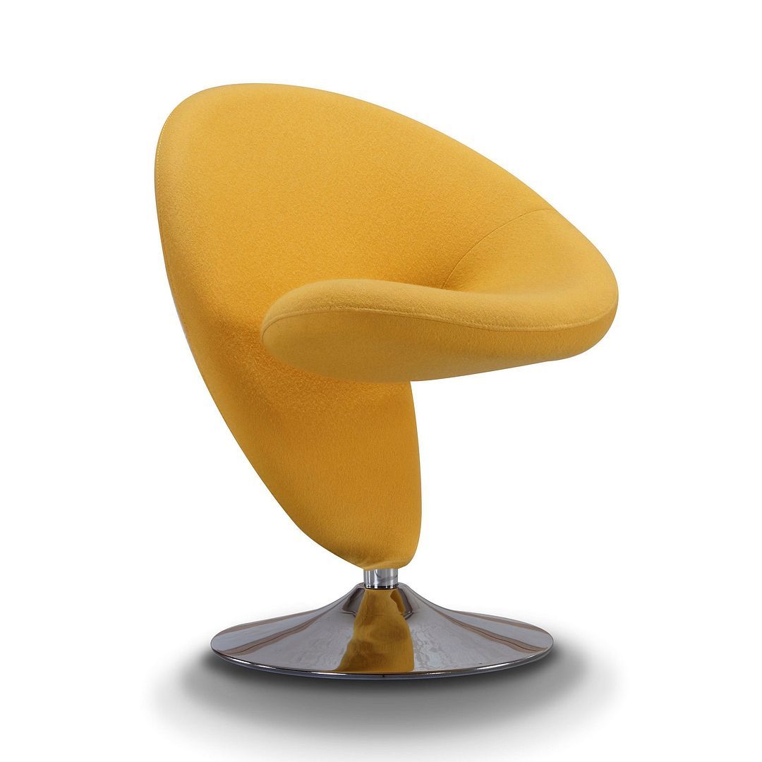 Curl Swivel Accent Chair - East Shore Modern Home Furnishings