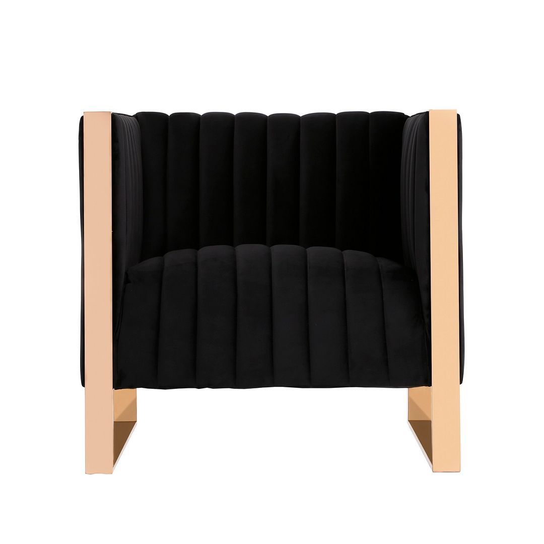 Trillium Velvet Accent Chair - East Shore Modern Home Furnishings