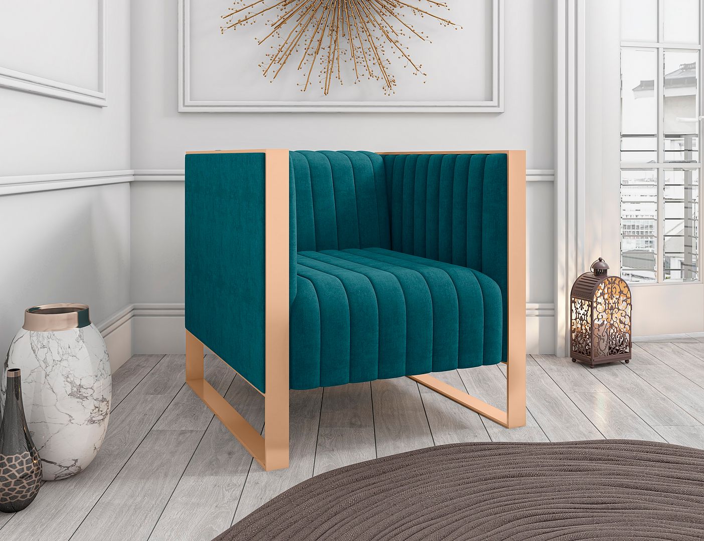Trillium Velvet Accent Chair -Set of 2 - East Shore Modern Home Furnishings