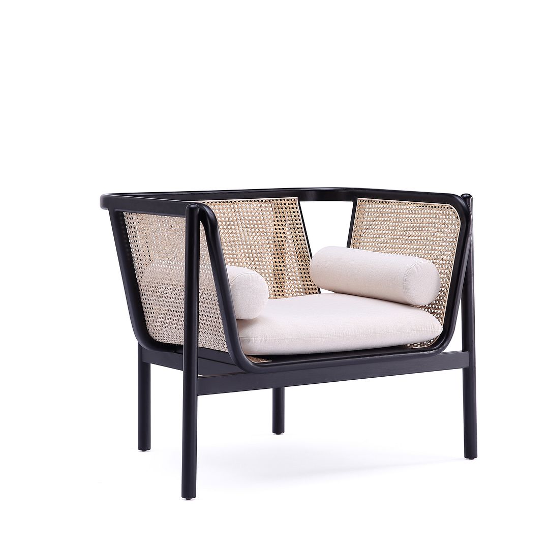 Versailles Cane Accent Chair - East Shore Modern Home Furnishings