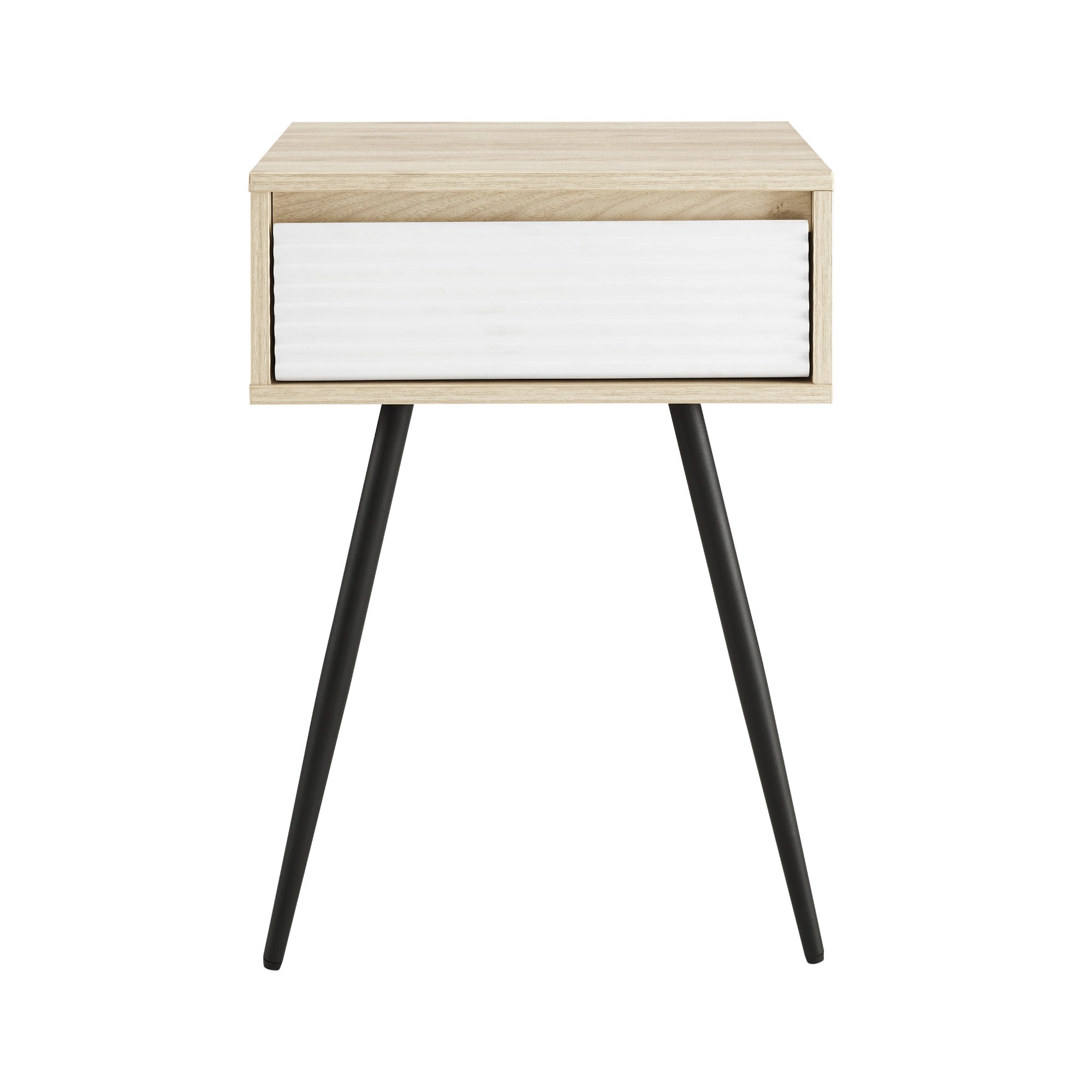 Lane Contemporary Fluted Drawer Side Table - East Shore Modern Home Furnishings