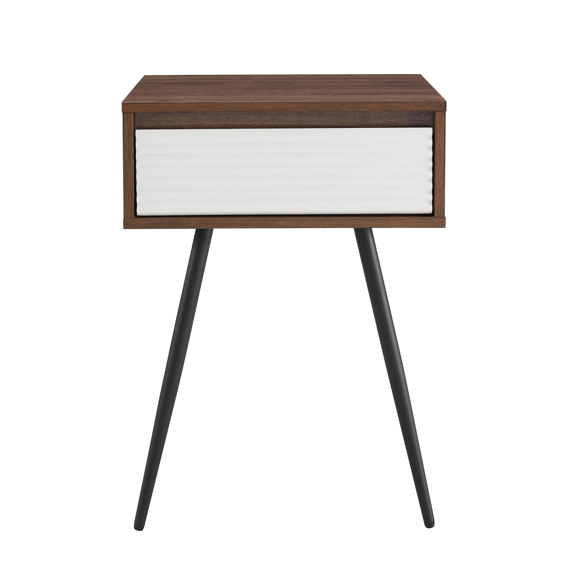 Lane Contemporary Fluted Drawer Side Table - East Shore Modern Home Furnishings