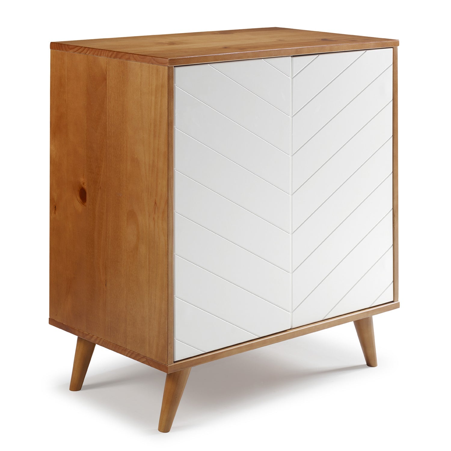 Kenswick 30" Chevron 2 Door Accent Cabinet - East Shore Modern Home Furnishings