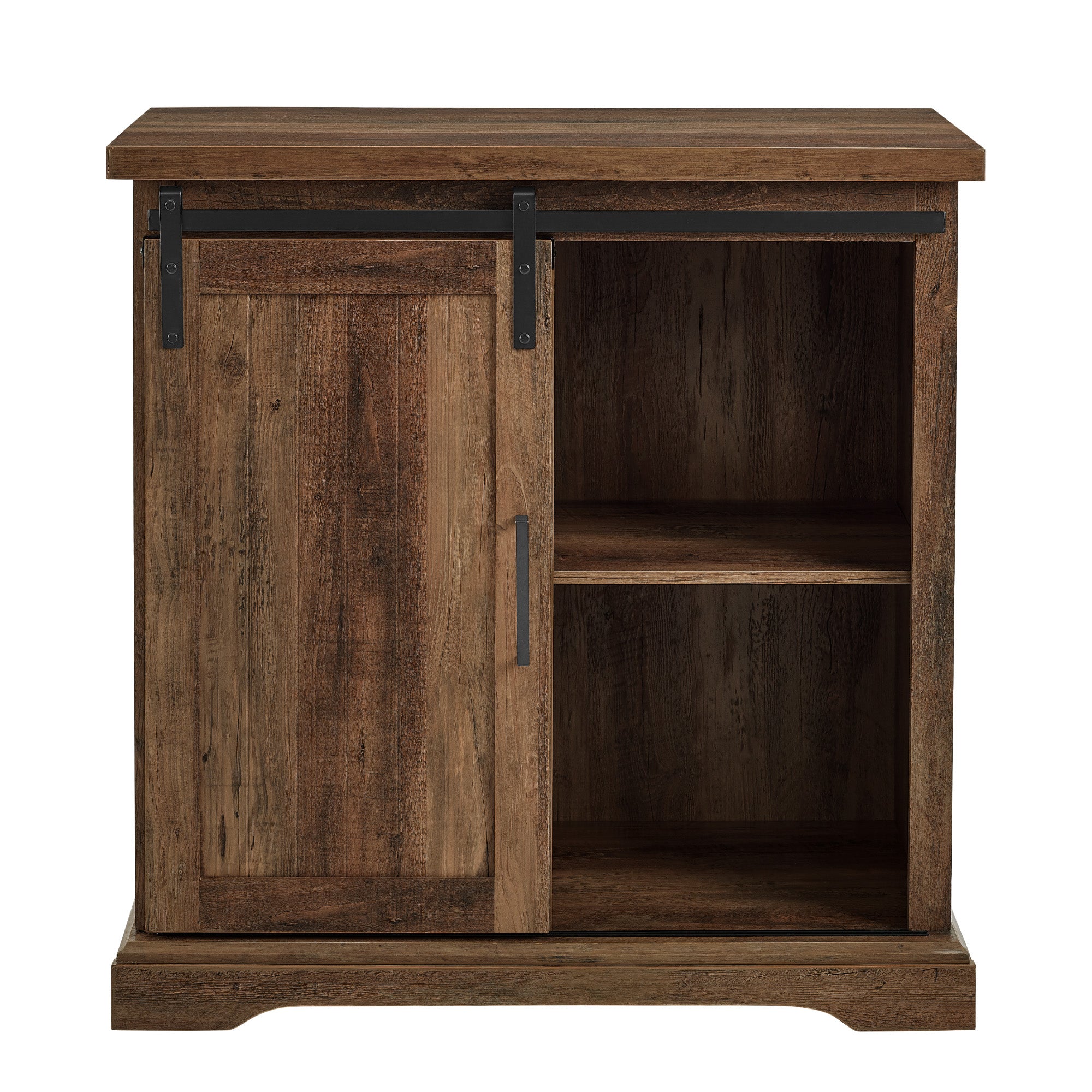 Alba 32" Sliding Grooved Door Modern Accent Cabinet - East Shore Modern Home Furnishings