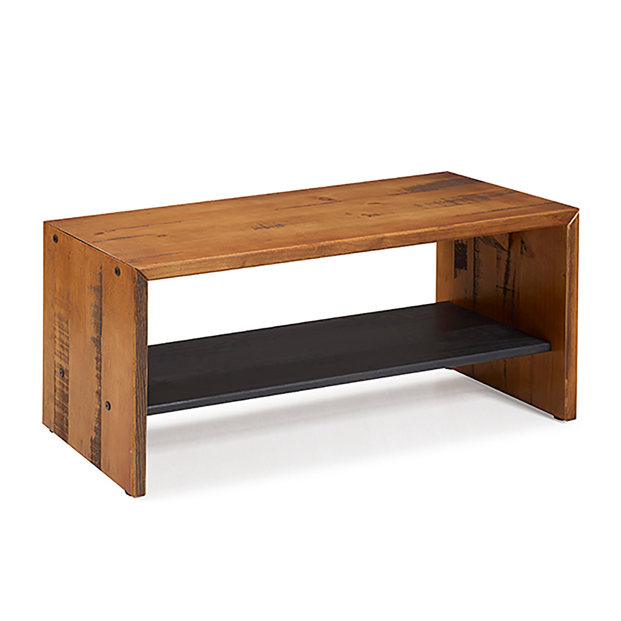 Alpine 42" Rustic Two-Tone Solid Wood Entry Bench - East Shore Modern Home Furnishings