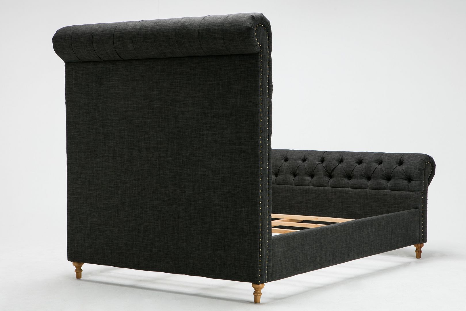 Empire Fabric Upholstered Platform Bed Frame - East Shore Modern Home Furnishings