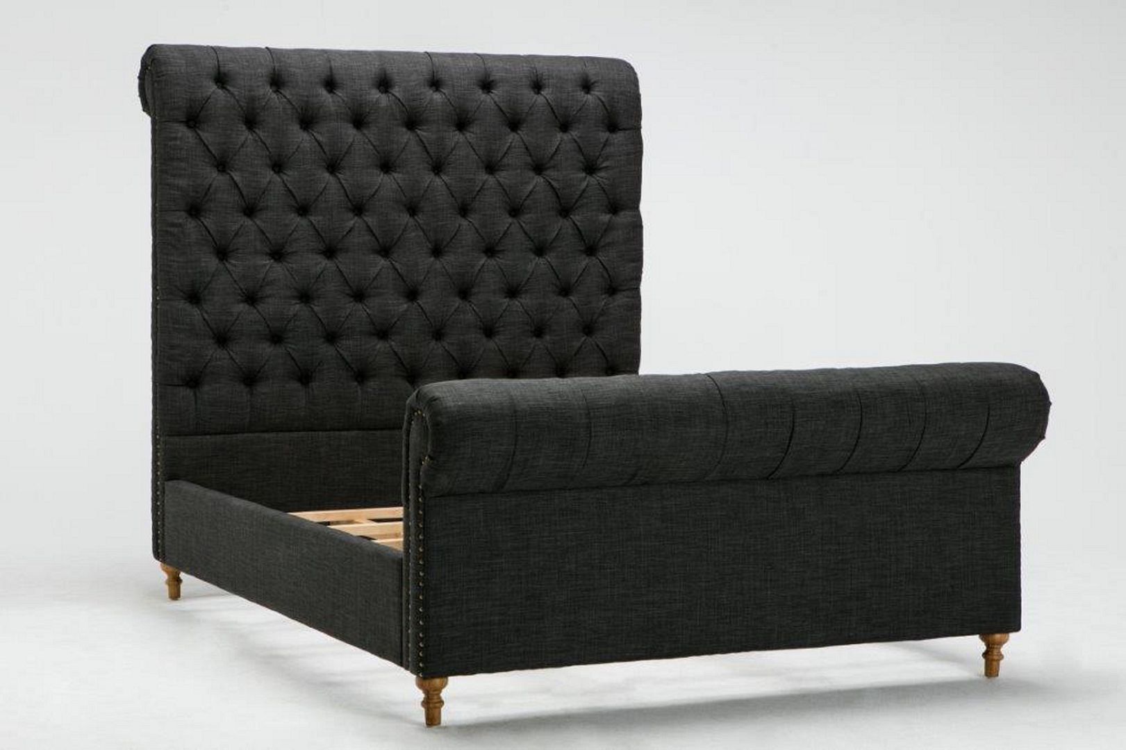 Empire Fabric Upholstered Platform Bed Frame