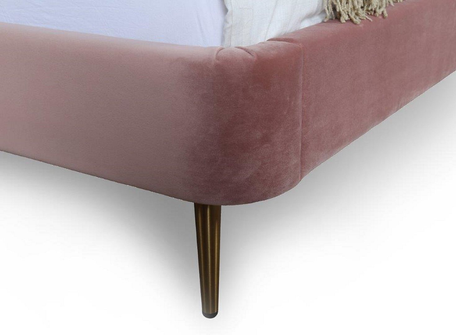 Heather Velvet Platform Bed Frame