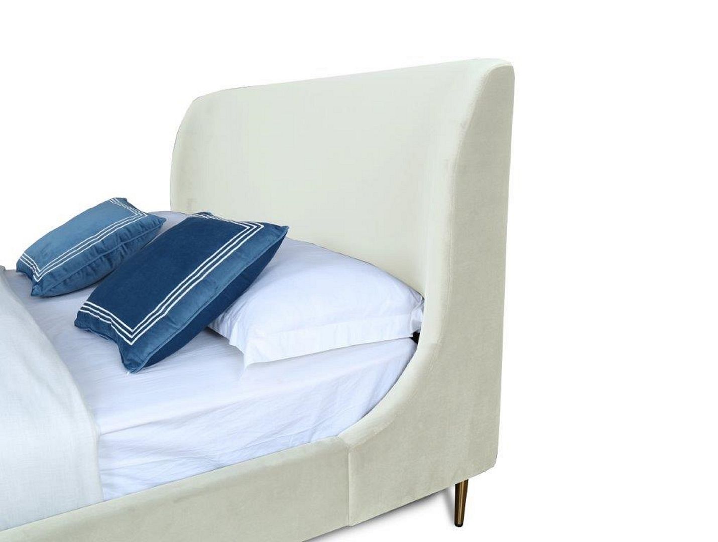 Heather Velvet Platform Bed Frame
