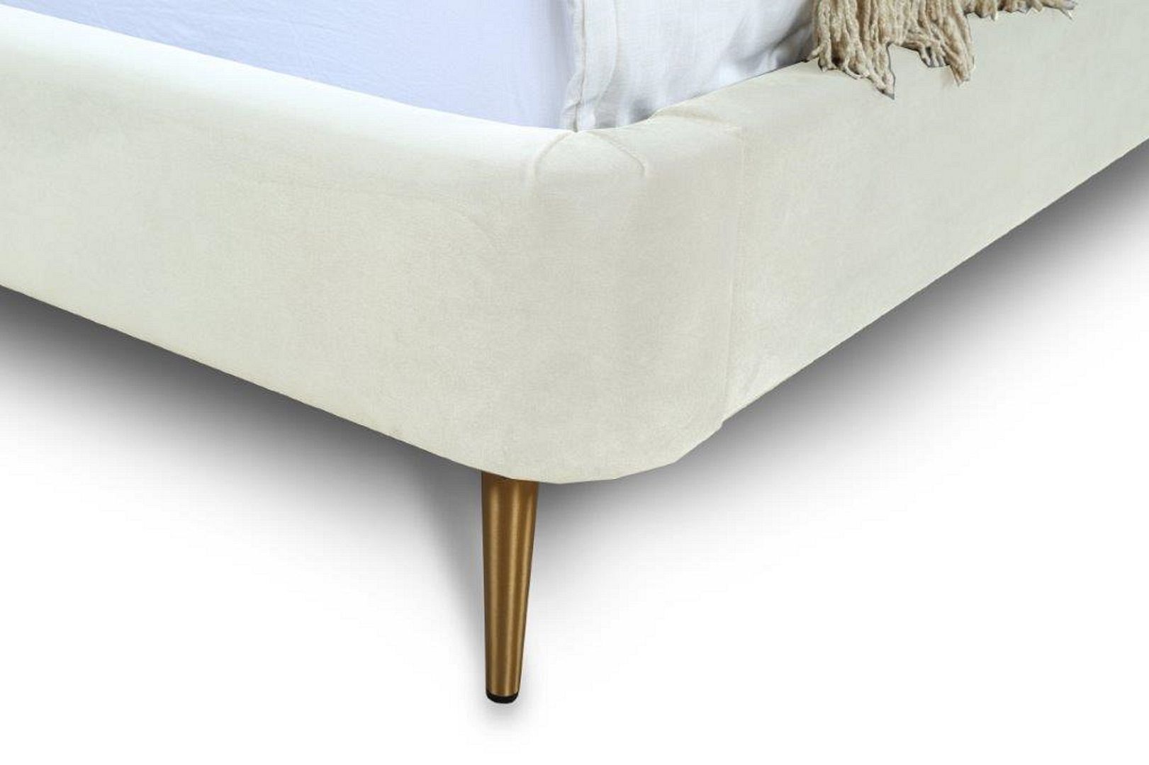 Heather Velvet Platform Bed Frame