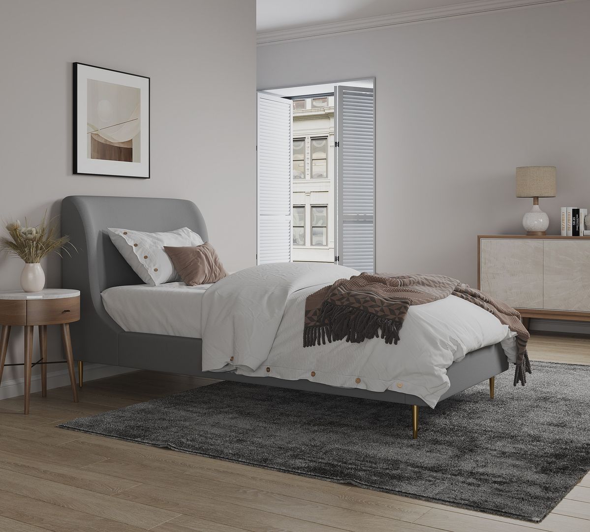 Heather Twin Bed - East Shore Modern Home Furnishings