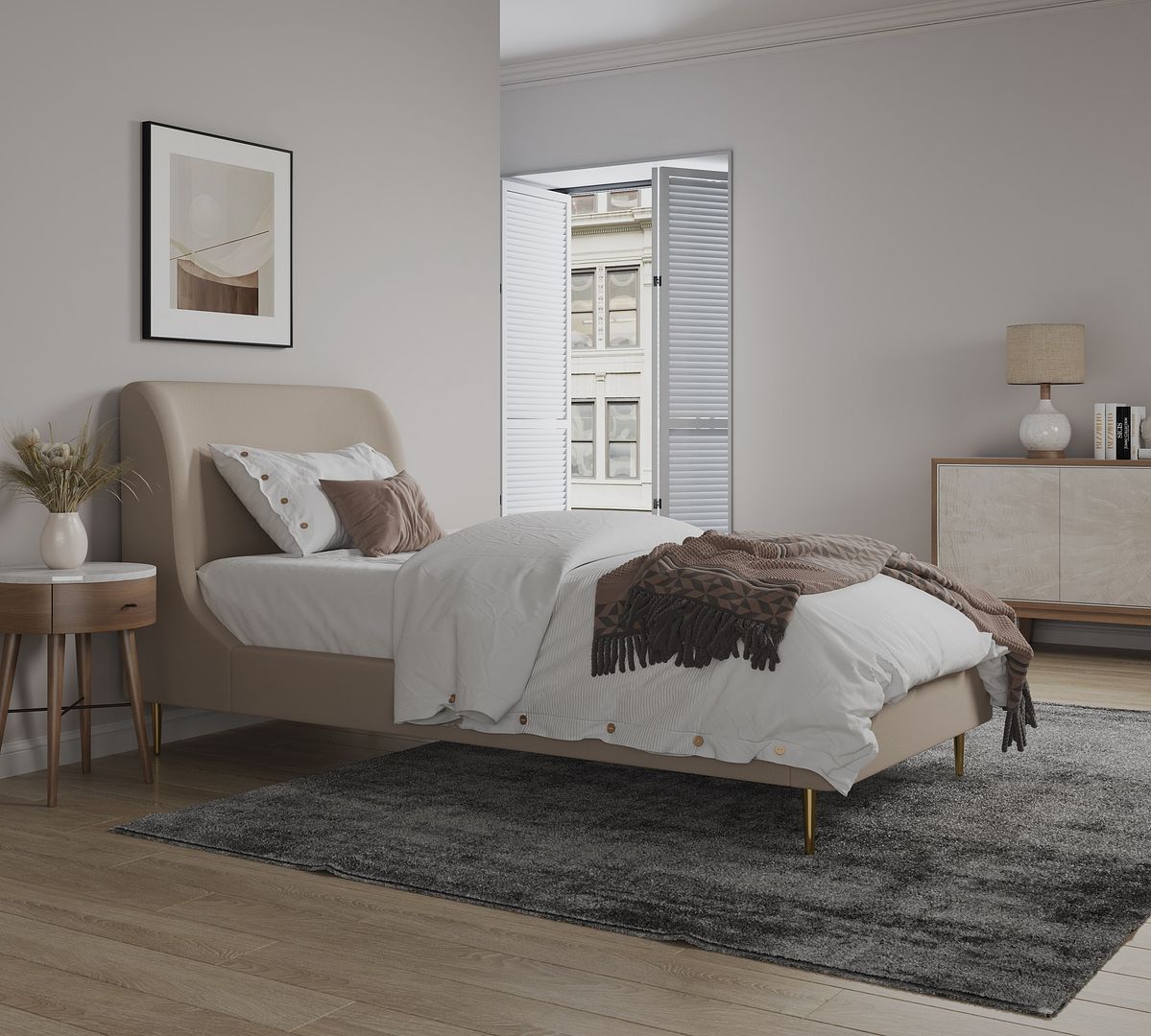 Heather Twin Bed - East Shore Modern Home Furnishings