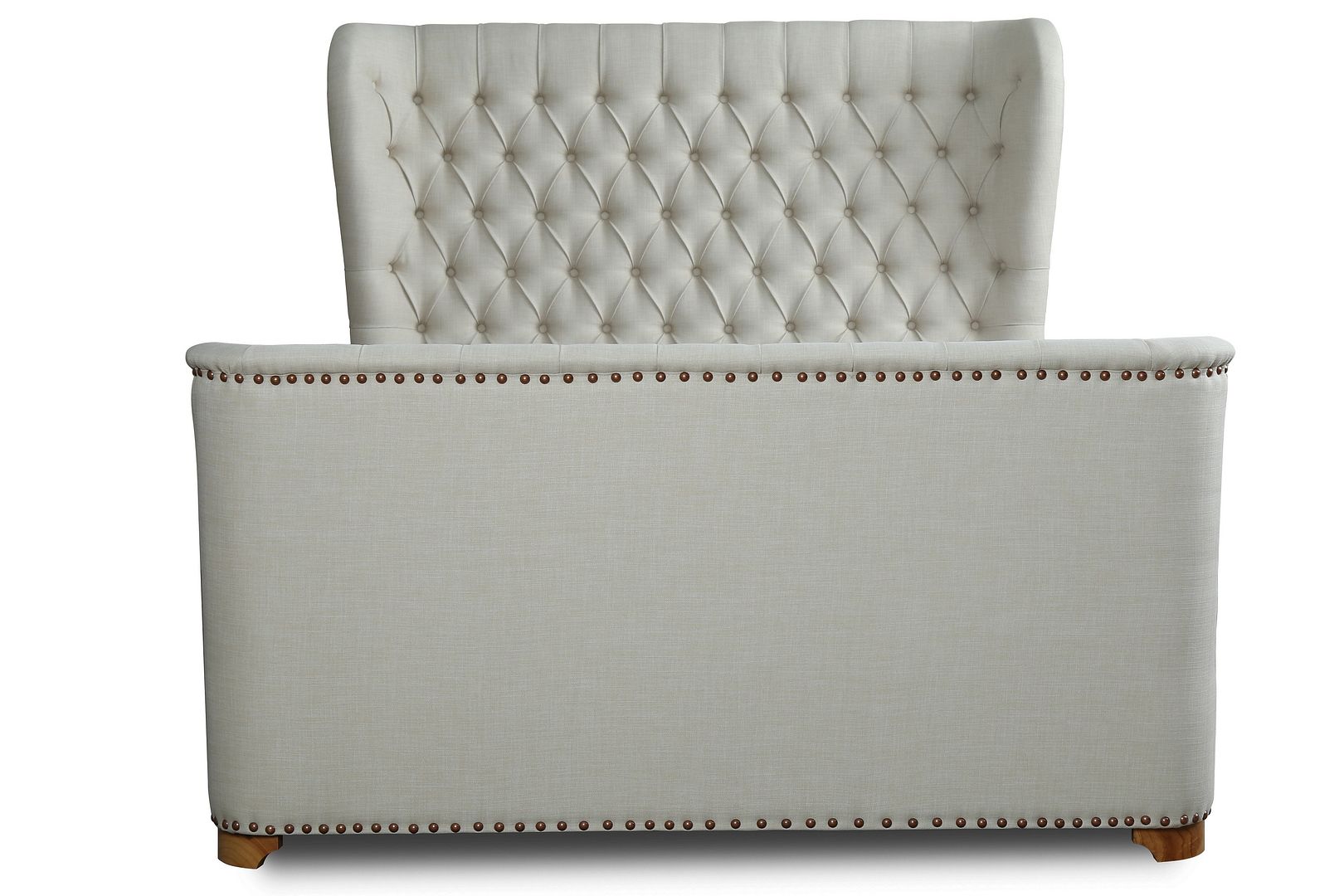 Lola Linen Upholstered Platform Bed Frame