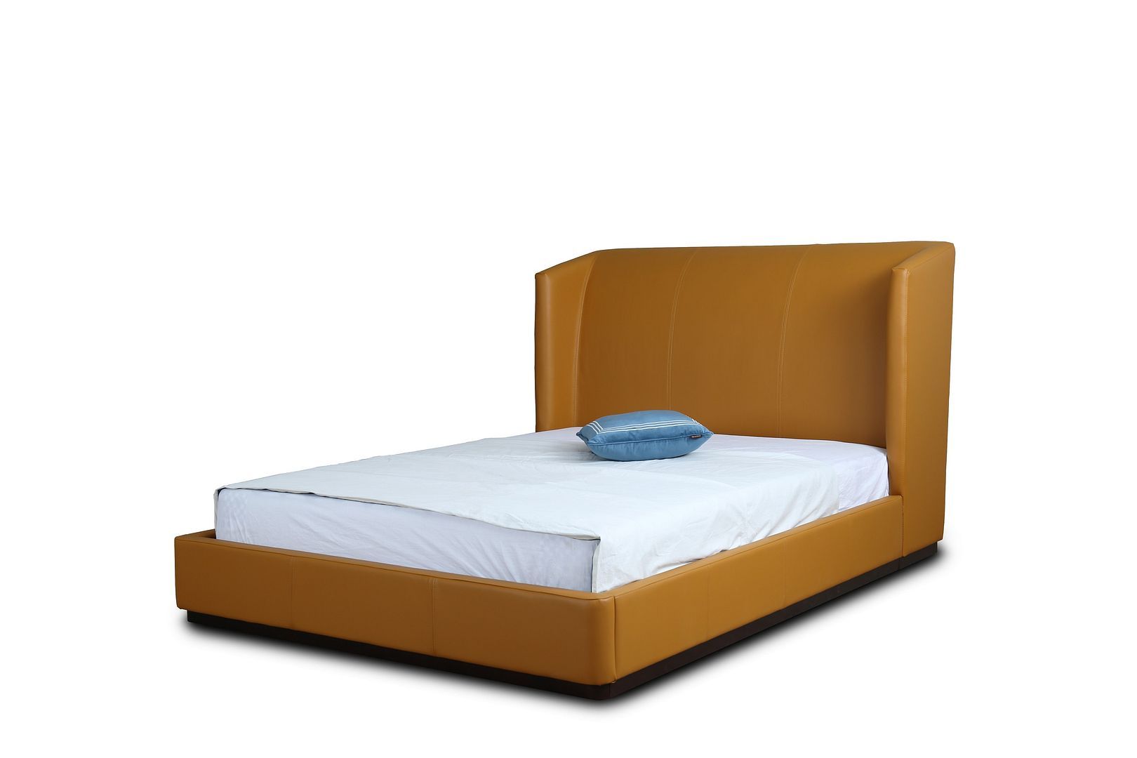 Lenyx Faux Leather Platform Bed Frame