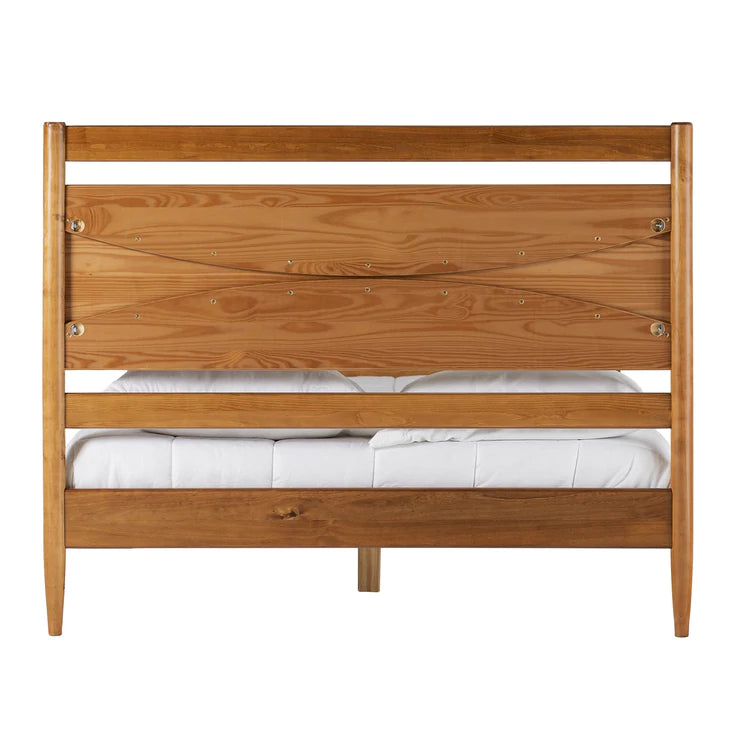 Atticus Beveled Headboard Solid Wood Queen Bed - East Shore Modern Home Furnishings